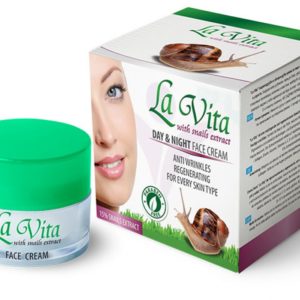 Crème Jour/Nuit pour le visage "LA VITA" (15% Extrait d'Escargots)