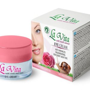 Crème pour les Yeux "LA VITA" (15% Extrait d'Escargots & Roses)