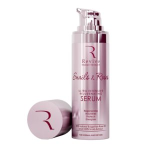 Sérum Jour/Nuit  pour le Visage "REVIVE" Rajeunissant (100% Extrait d'Escargots & Roses)